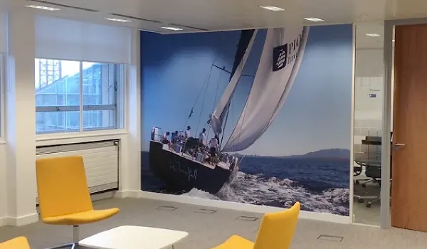 Yacht wall graphic