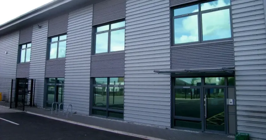 Solar window film installed for these office windows